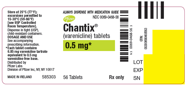 PRINCIPAL DISPLAY PANEL - 0.5 mg 정제 병 라벨