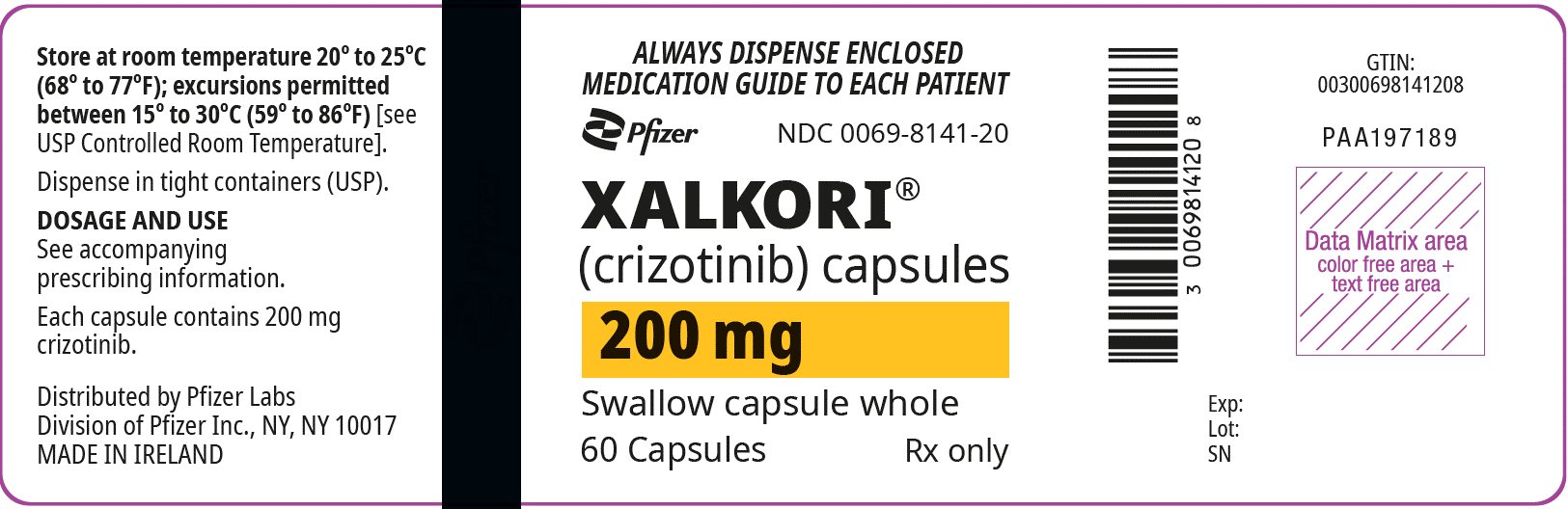 PRINCIPAL DISPLAY PANEL - 200 mg 캡슐 병 라벨