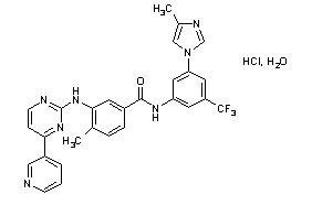 nilotinib의 화학 구조