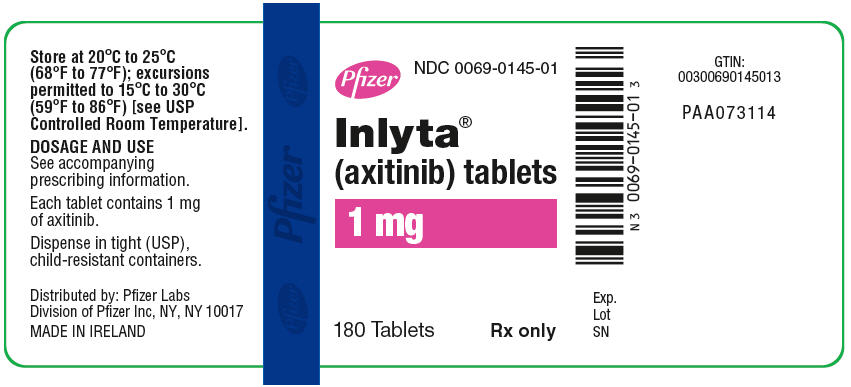 주요 디스플레이 패널 - 1 mg 정제 병 라벨
